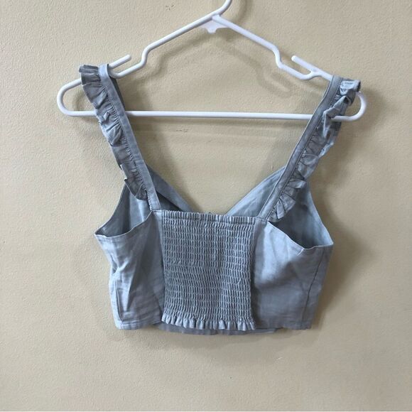Express Linen Blend Top - Picture 3 of 4